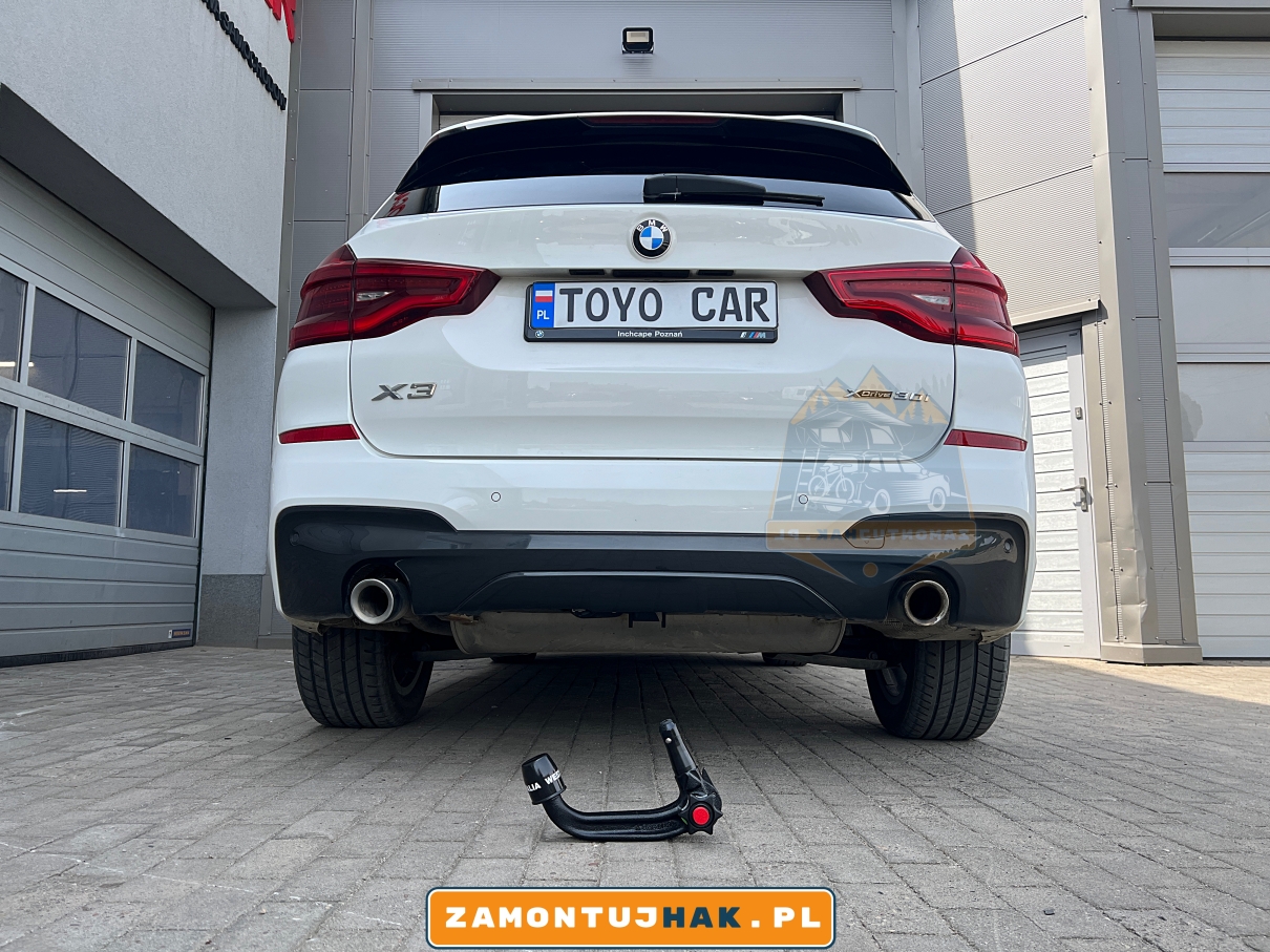 zdjecie bmw x3 g01 z zdemontowaną kula haka holowniczego westfalia a40v